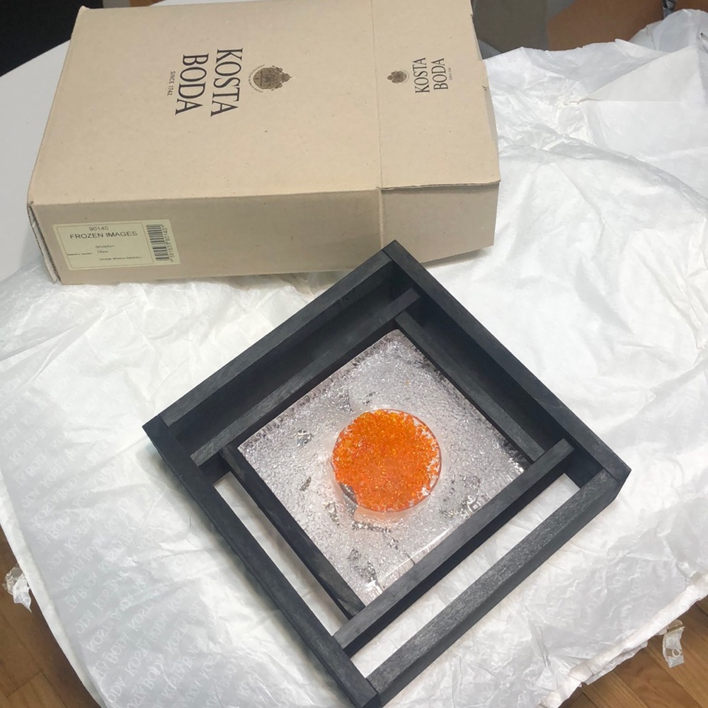 Kosta Boda frozen images sculpture